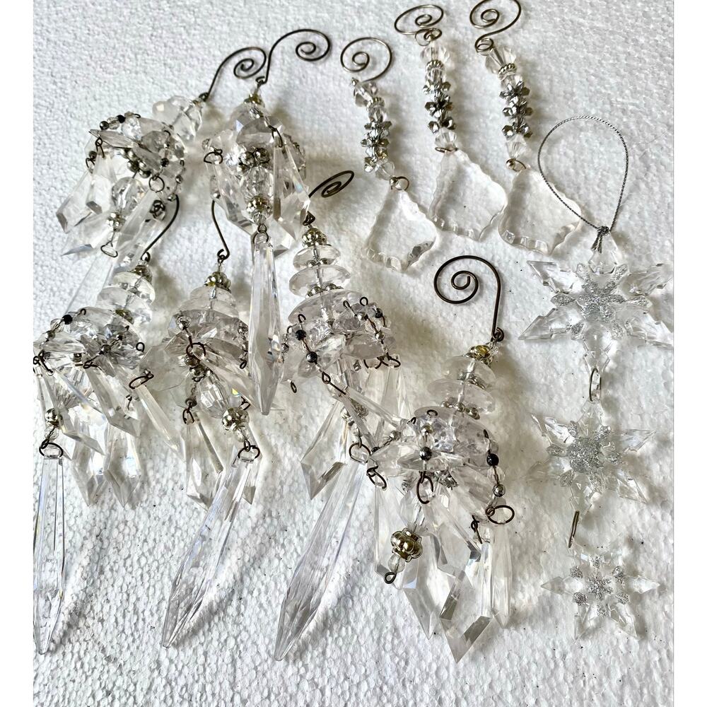 Victorian-style adding a sparkling effect to Christmas trees acrylic drops